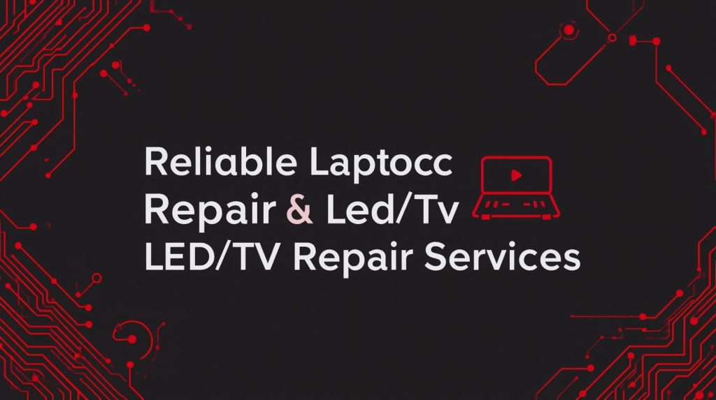 laptop repair LED/tv repair services in abu dhabi