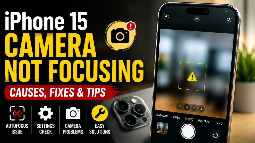 iPhone 15 Camera Not Focusing