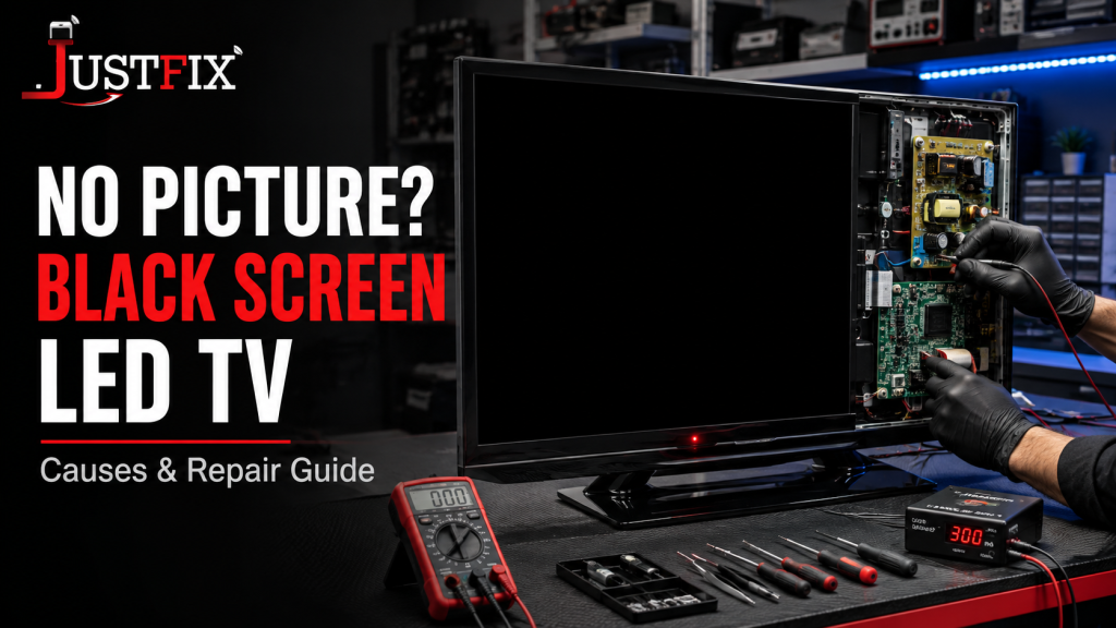 No Picture or Black Screen LED